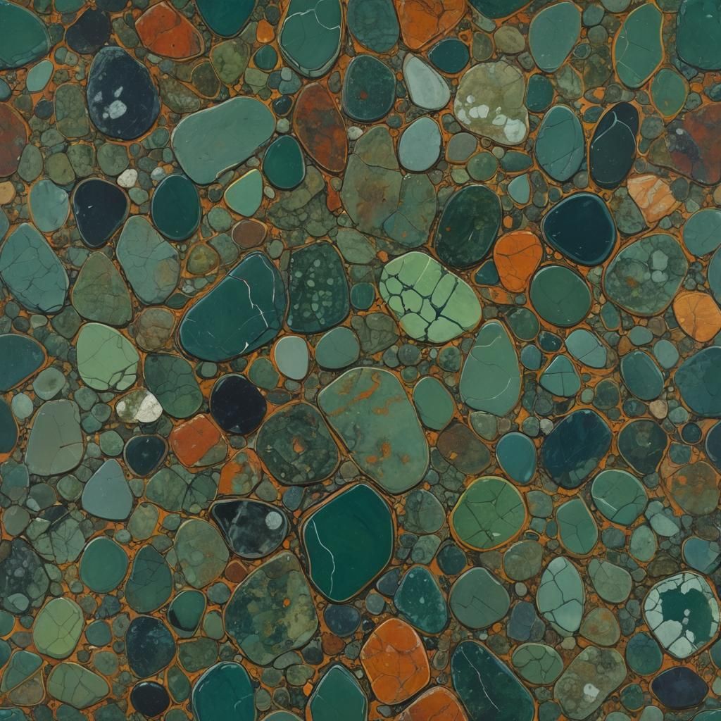 Kambaba Jasper as Oil Painting by Gurney