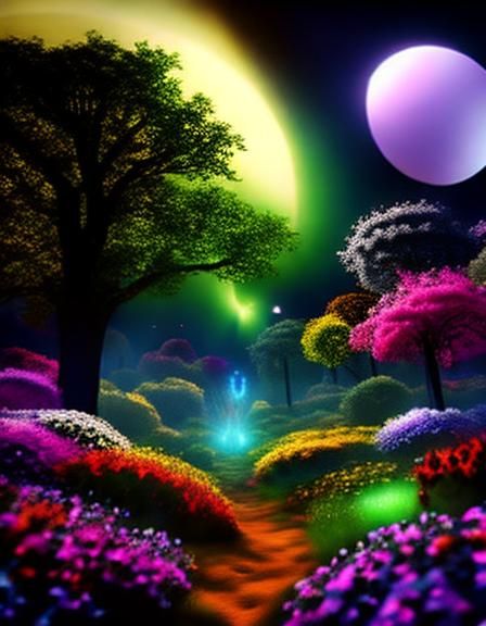 Ethereal Ectoplasm Spirit in Cosmic Landscape