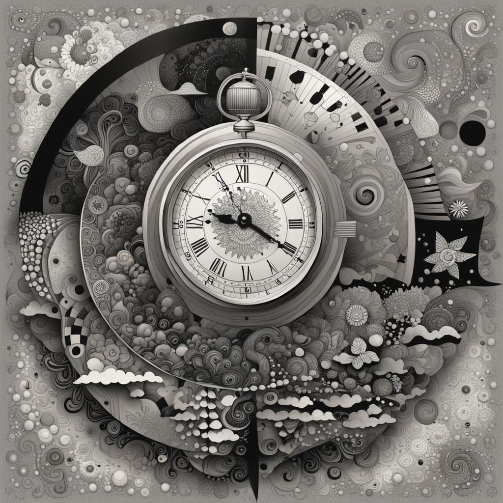 Stopwatch Flies Through Time in Comic Book Art