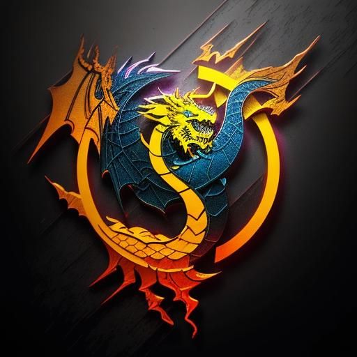 Wu Tang Logo with Dragon Ice Sculpture