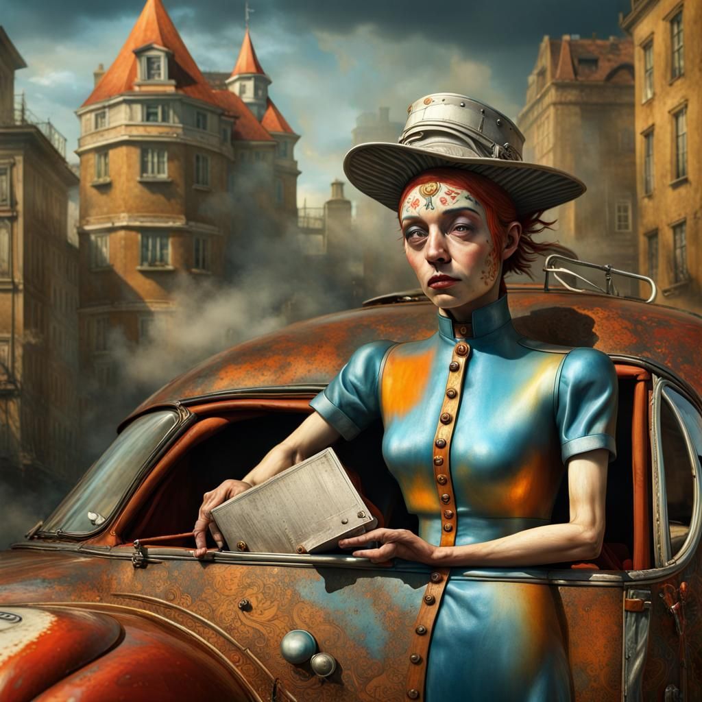 Magical Surreal Racing Cars in Dreamy 3D