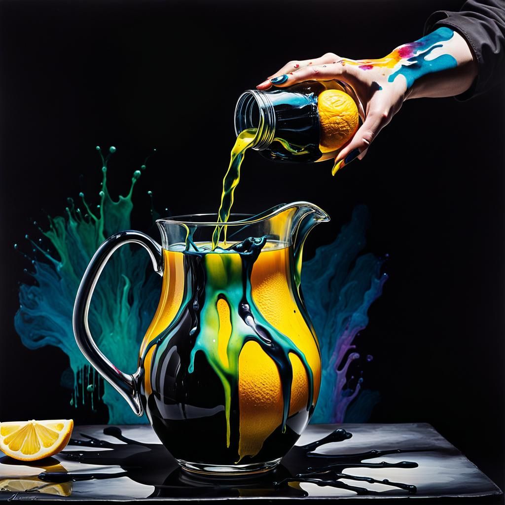 Surreal Emo Lemonade with Giant Hand