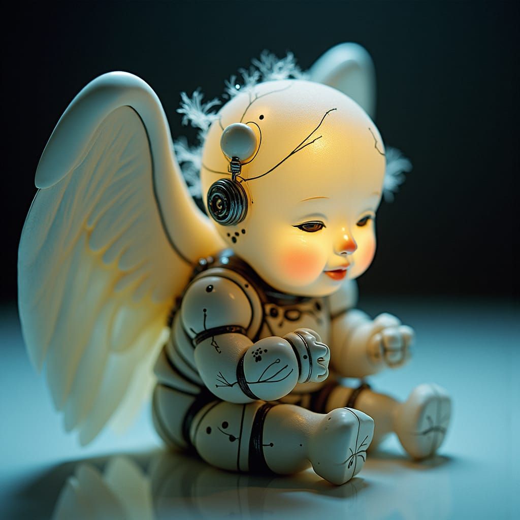 Chubby, shiny little angel