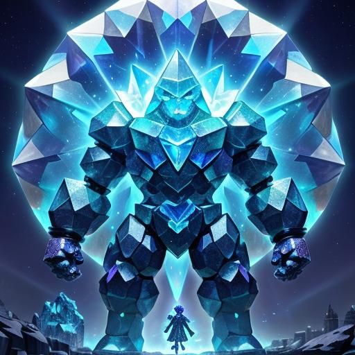 Crystal Golem: Sentinel of Crystalized Gardens