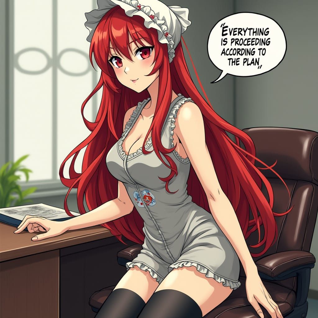 Confident MAKIMA in Anime Seinen Style