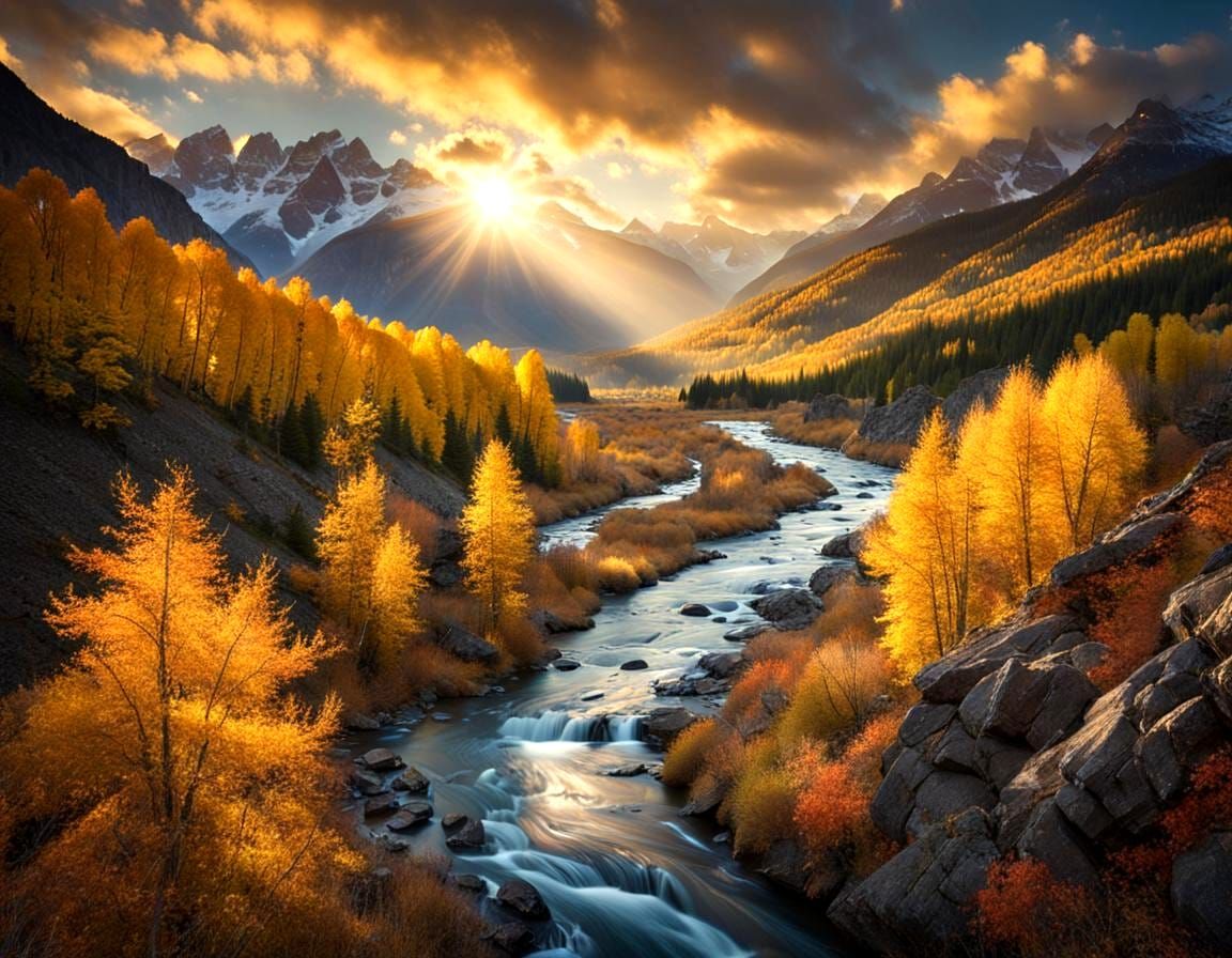 River Flying Ahead of the Wind