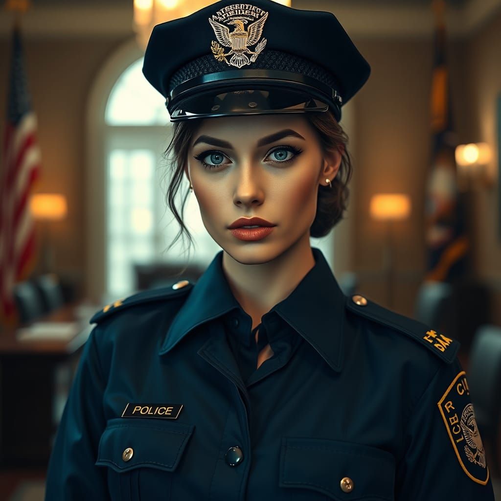 american policewoman