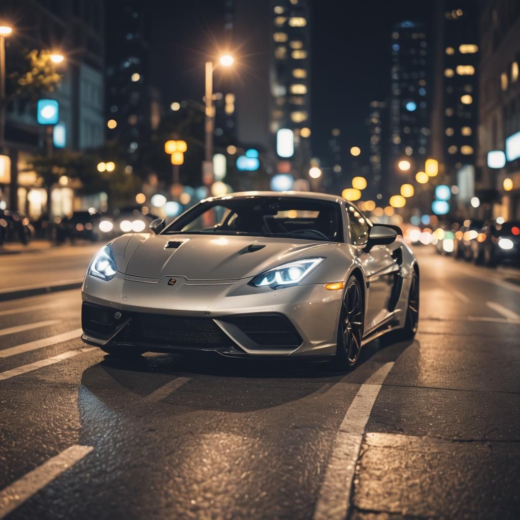 Sports Car at Night: Professional Photography