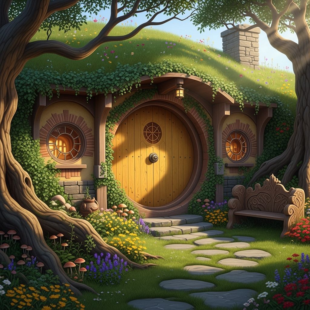 Enchanting Hobbit Home in a Hillside Garden
