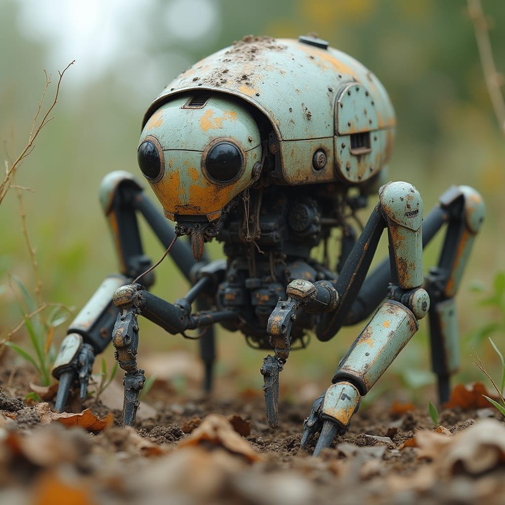 Ant Colony Inhabits Abandoned Robot Body