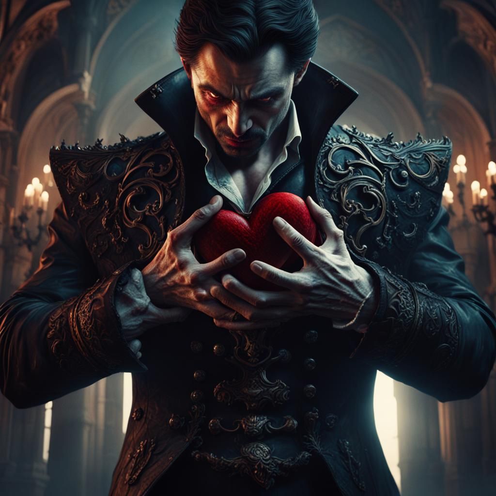 Vampire Heart: Dramatic Digital Matte Painting