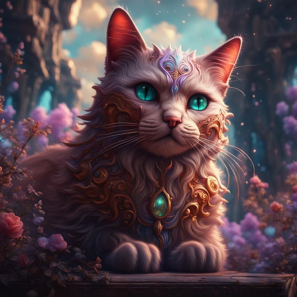 Dream Cat: Fantastical Concept Art