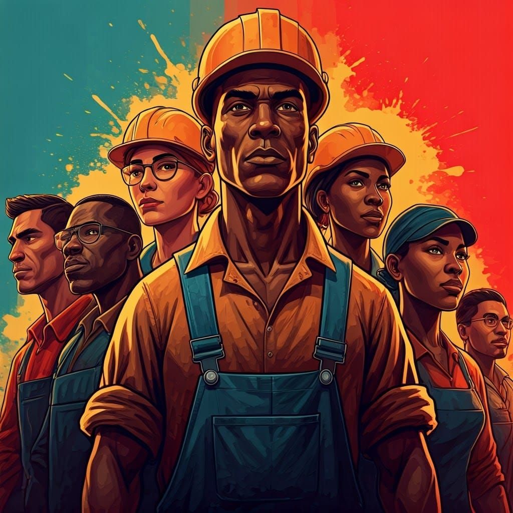 Solidarity in a Vibrant, Hyperrealistic World