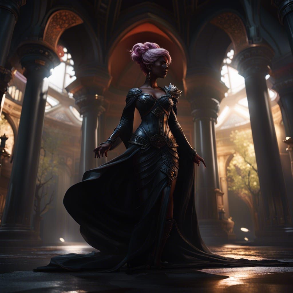 Dark Fantasy Portrait of a Black Woman