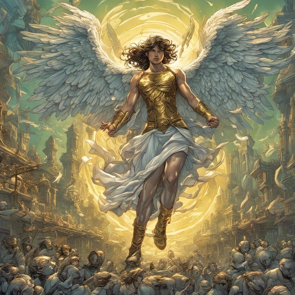 Archangel Sandalphon: Angel of Music in Comic Book Art