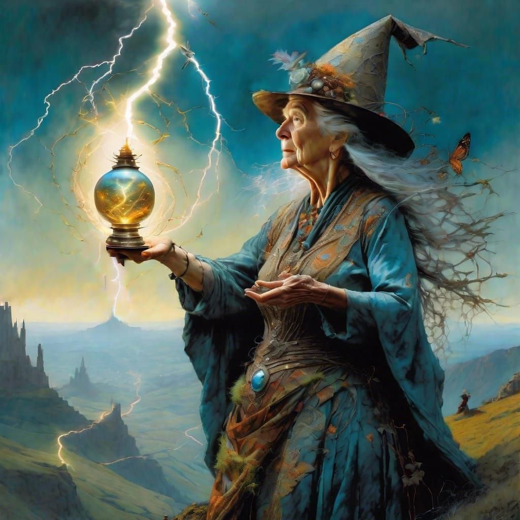 Lightning Blending into Background