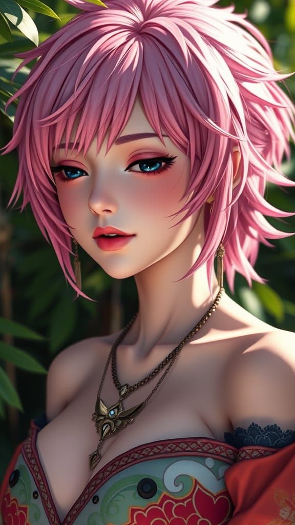 Sakura Haruno in Vibrant, Photorealistic Portraiture