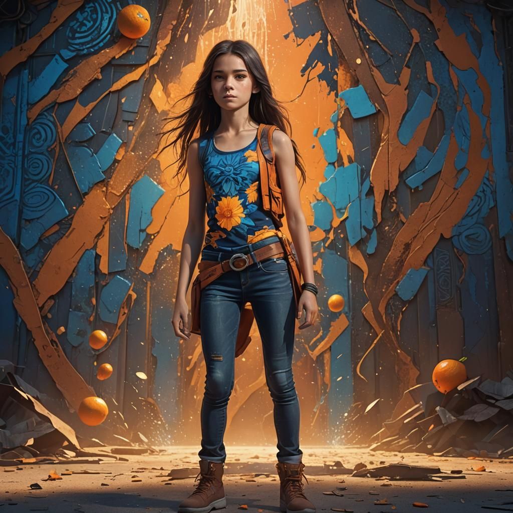 Skinny Girl in Jeans, Fantasy Realism Style