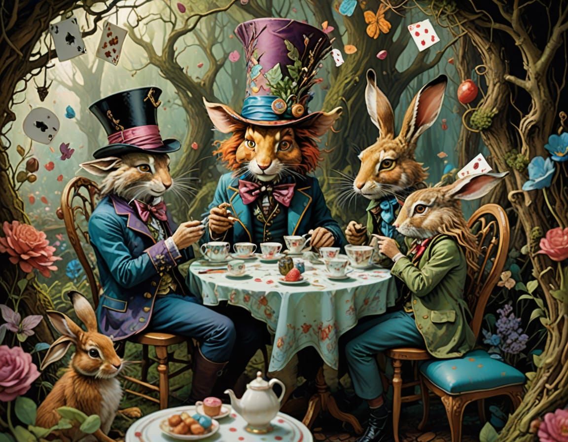 Whimsical Wonderland Tea Party in Charming Beatrix Potter St...