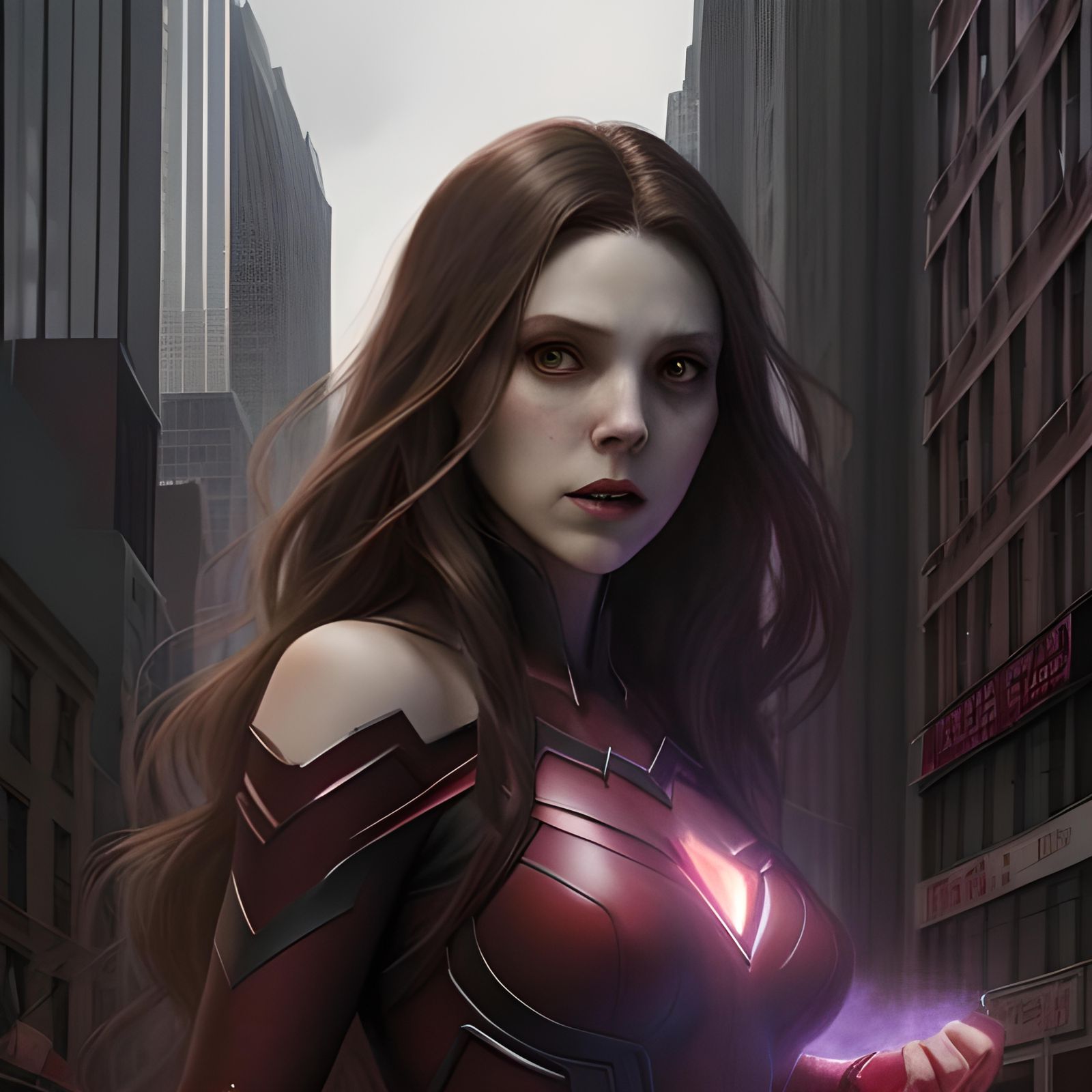 Scarlet Witch in Sinister New York City