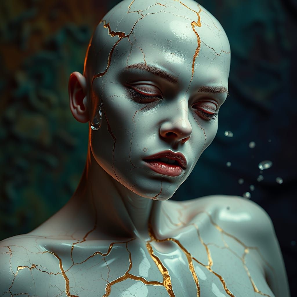 Porcelain Tears in Moonlight, Fine Art