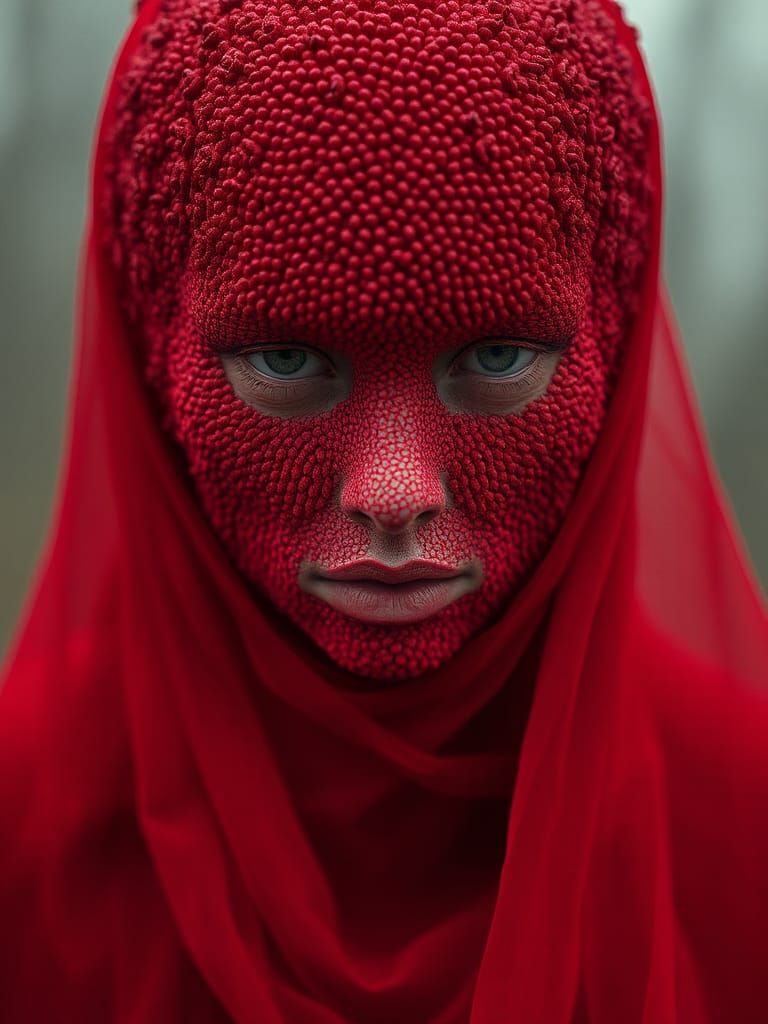 Ethereal Beings with Textured Skin, a Dreamlike Vision