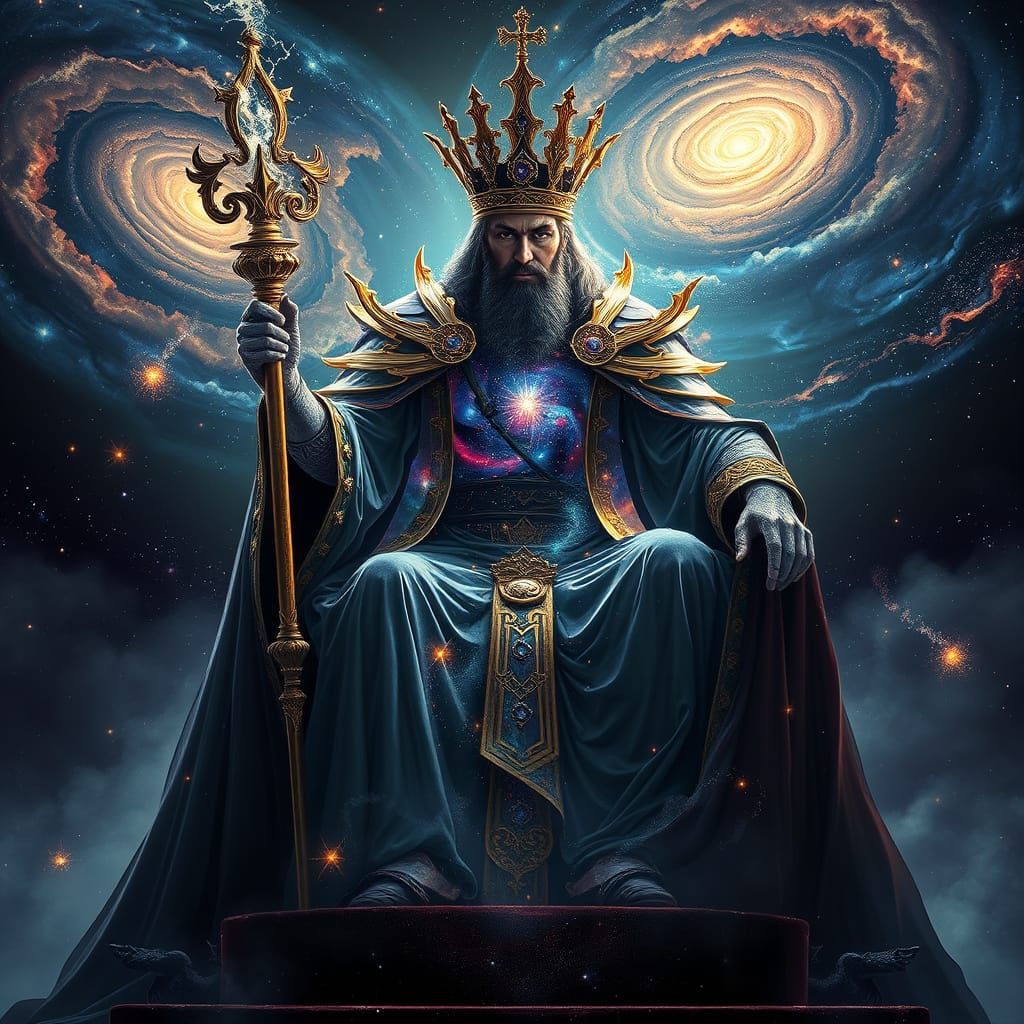Cosmic Emperor on Galaxy Throne