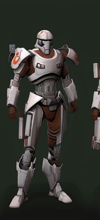 Cyberpunk Sci-Fi Trooper Concept Art