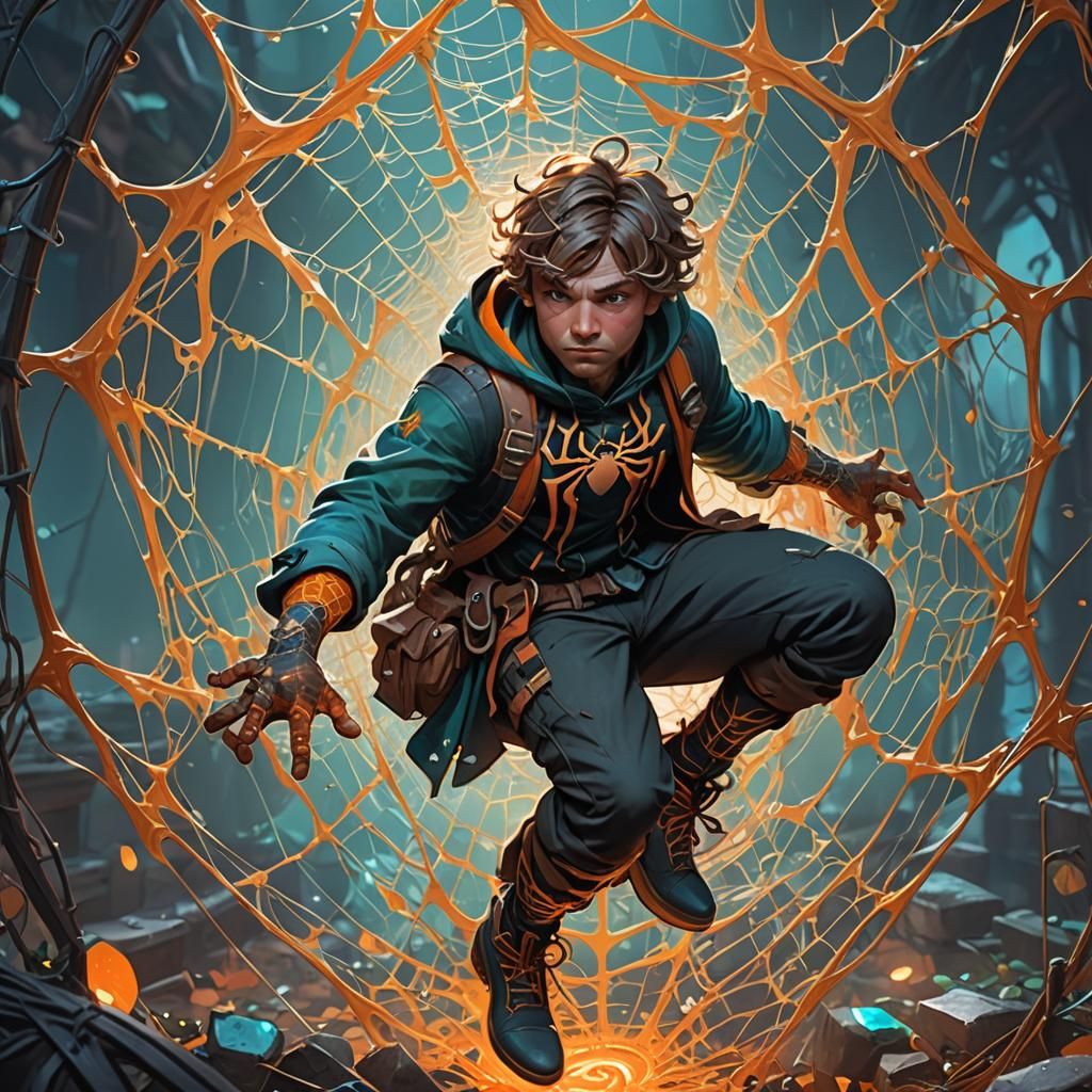 Detailed Spiderweb Concept Art in Unreal Engine 5