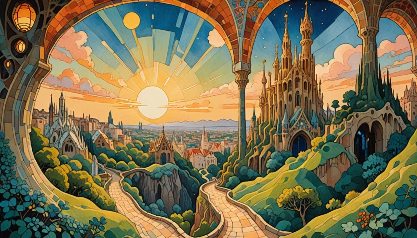 Inspirational Bible Verse in Art Nouveau Style