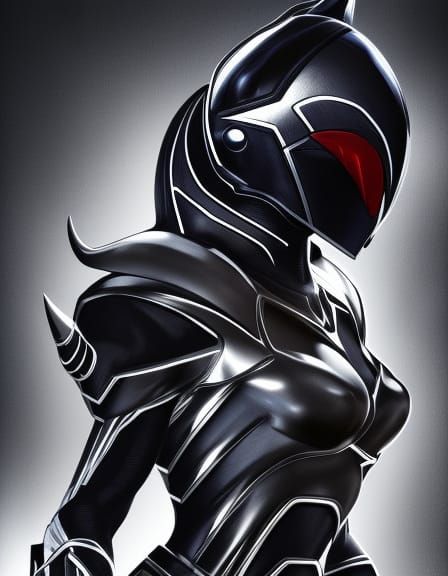 Hyperdetailed Black Power Ranger Concept Art