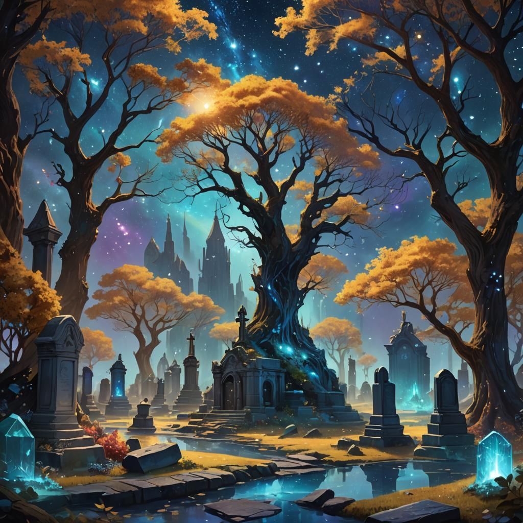 Ethereal Cemetery for Universal Creatures in Space
