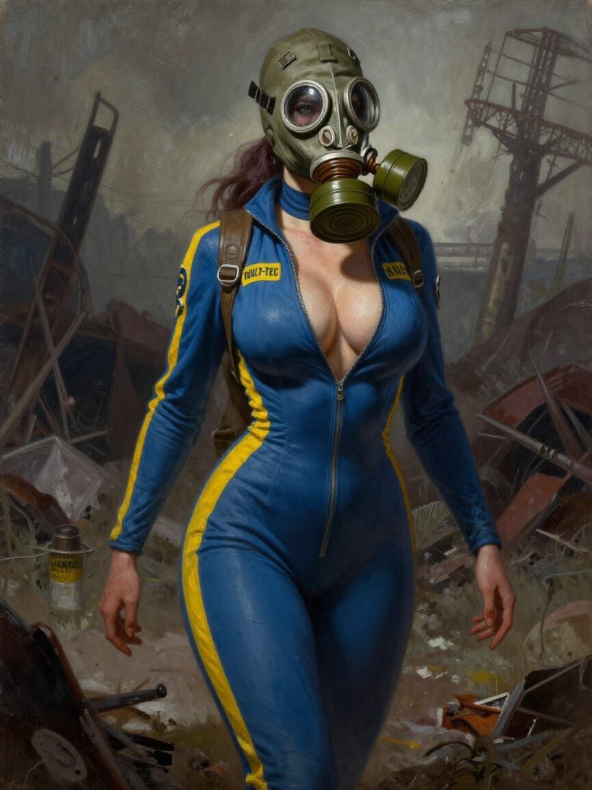 Post-Apocalyptic Vault Dweller Zombie