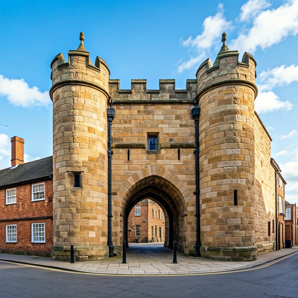 Buckingham Medieval Gaol with Symmetrical Turrets