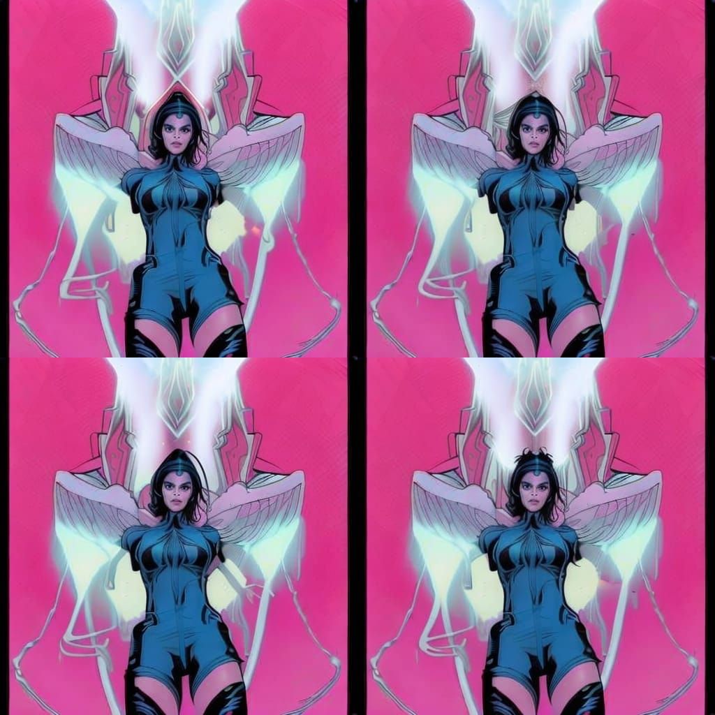 Quartz Crystal Limbs in Comic Book Art Style