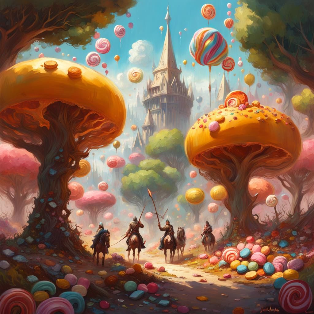 Epic Battle in a Candy Wonderland