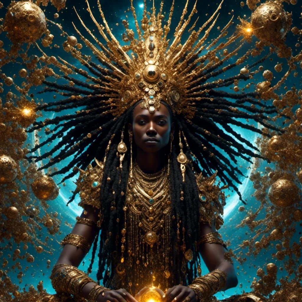 Ancestral Spirits Guide a Black Man