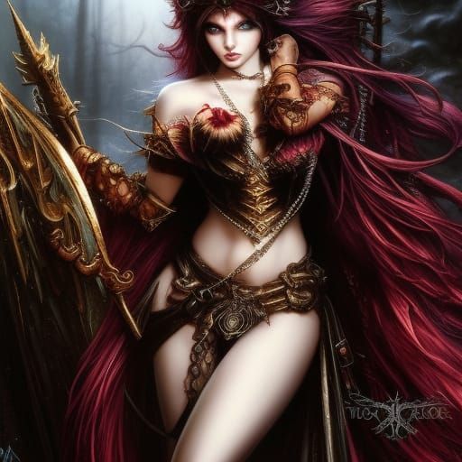 Evil Strawberry Shortcake Doll: Dark Fantasy Art