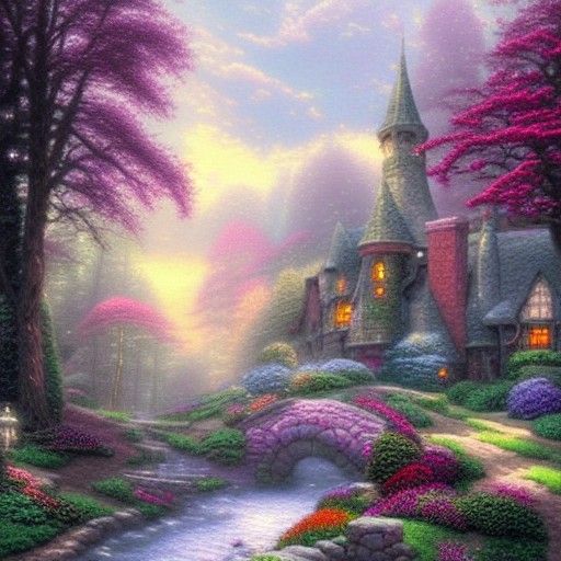Ethereal Snow White in a Hyperdetailed Fantasy Scene