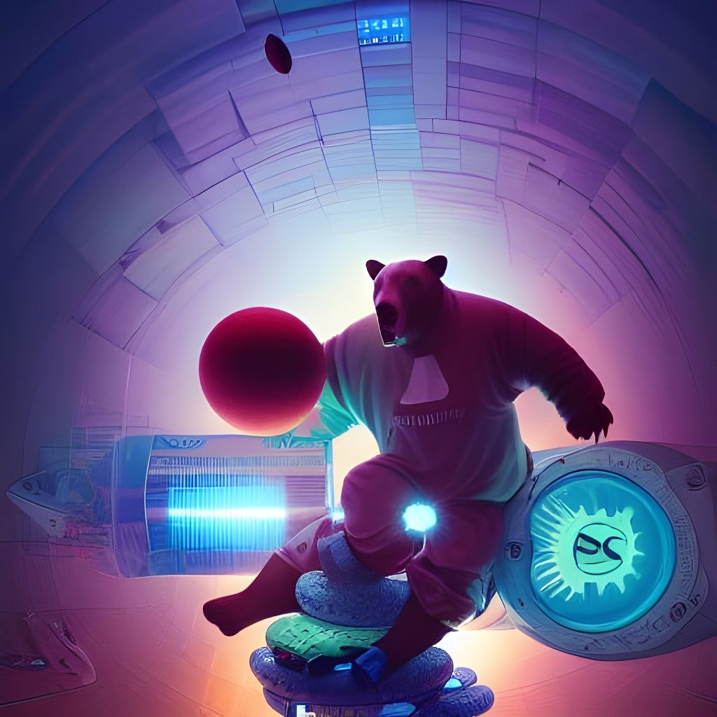 Futuristic Sport: Bears, People, and Antigravity