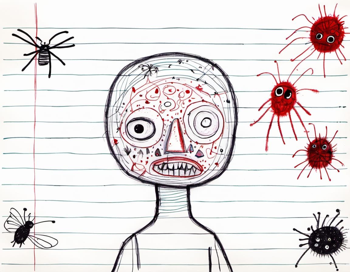 Creepy Child's Drawing of Existential Horror