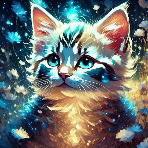 Butterflies in a Luminous Garden