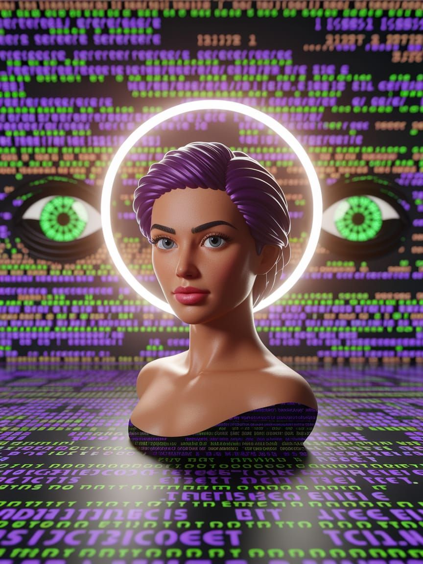 Mathematical Beauty: A 3D Rendered Portrait