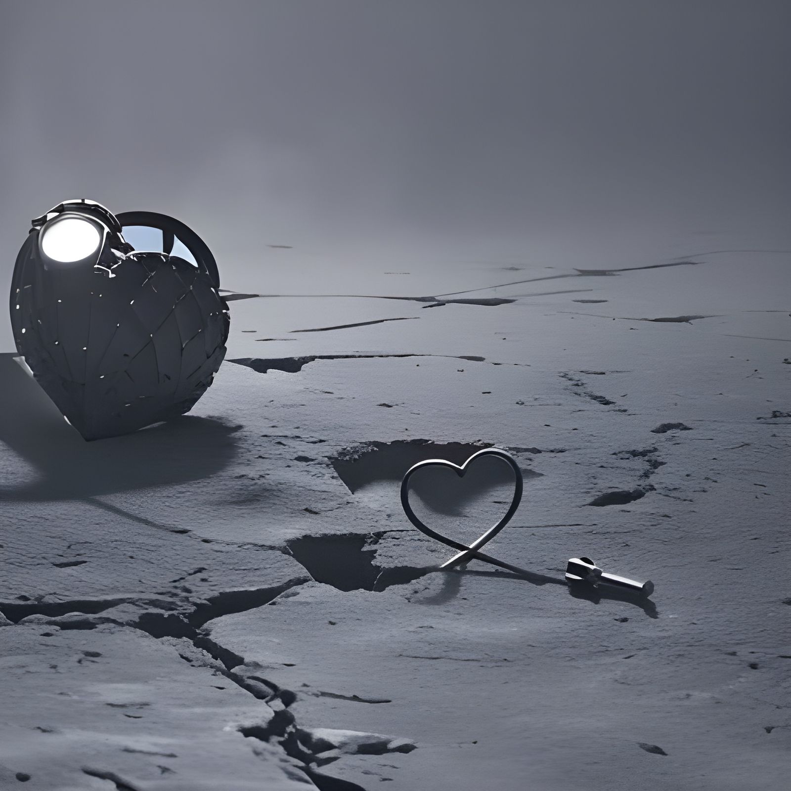 Doctors Healing a Broken Heart: Hyperrealistic Detail