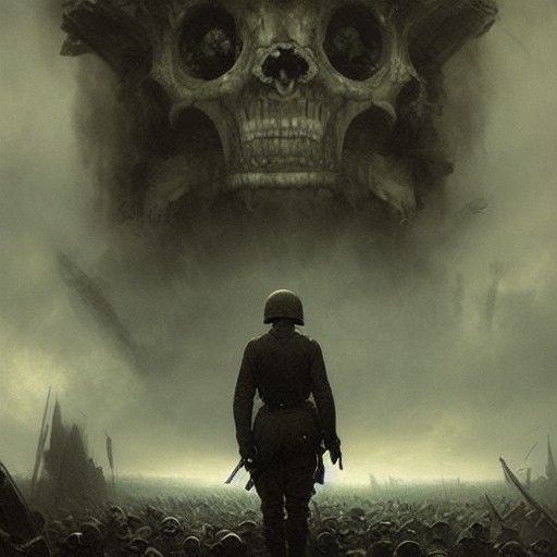 WWII Horror in Gustave Doré Style