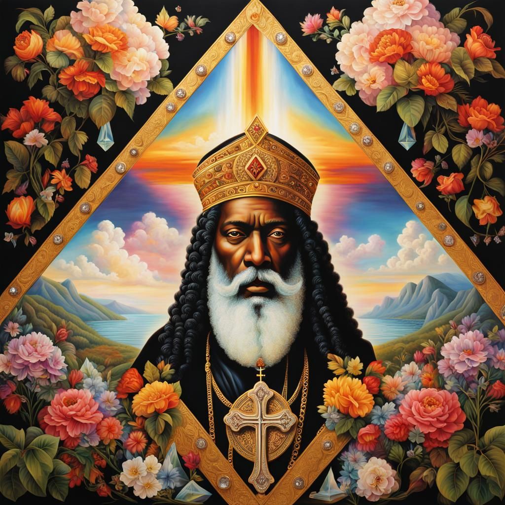 Hyperreal God the Father in Multicolor Tabernacle