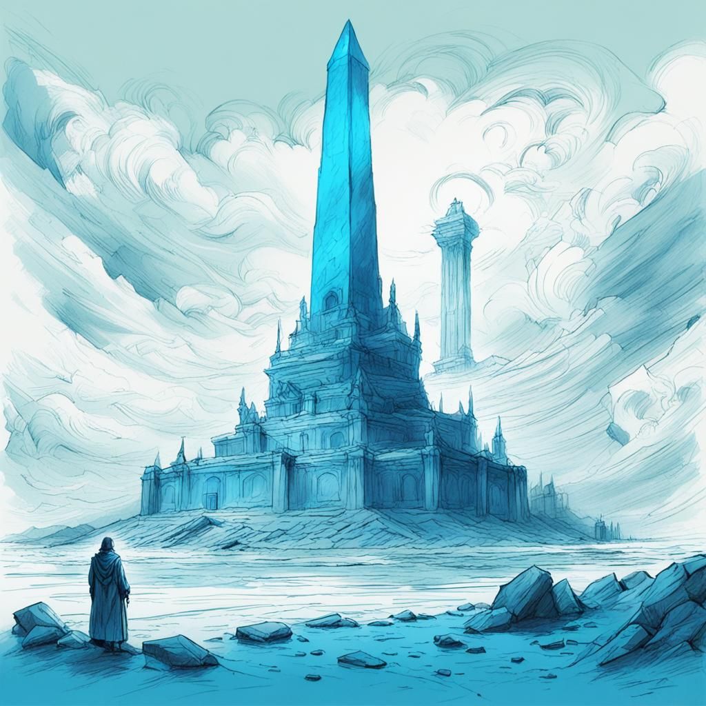 Beware the Obelisk of the Old Gods - Azure Blue
