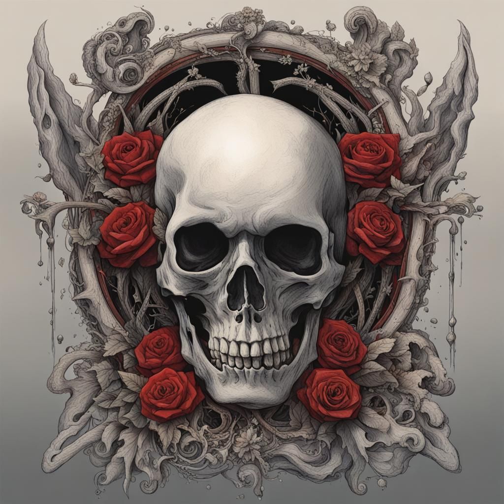 Stylized Depiction of Death