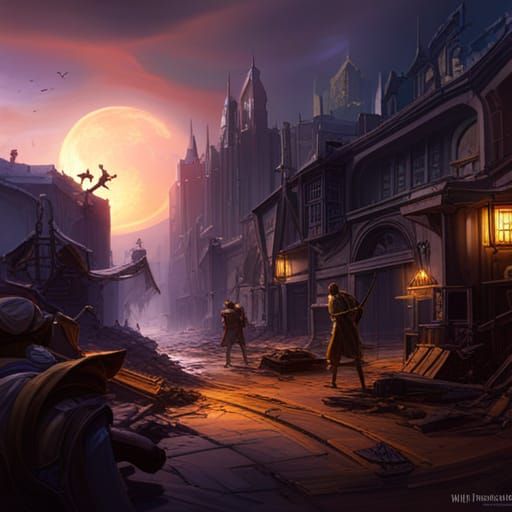 Dark Fantasy War Scene in 8K Resolution