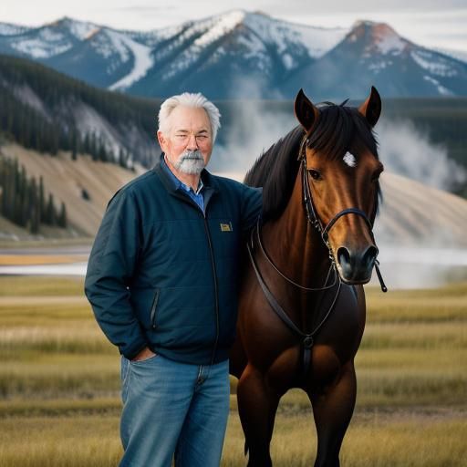 John Dutton Portrait at Yellowstone Ranch